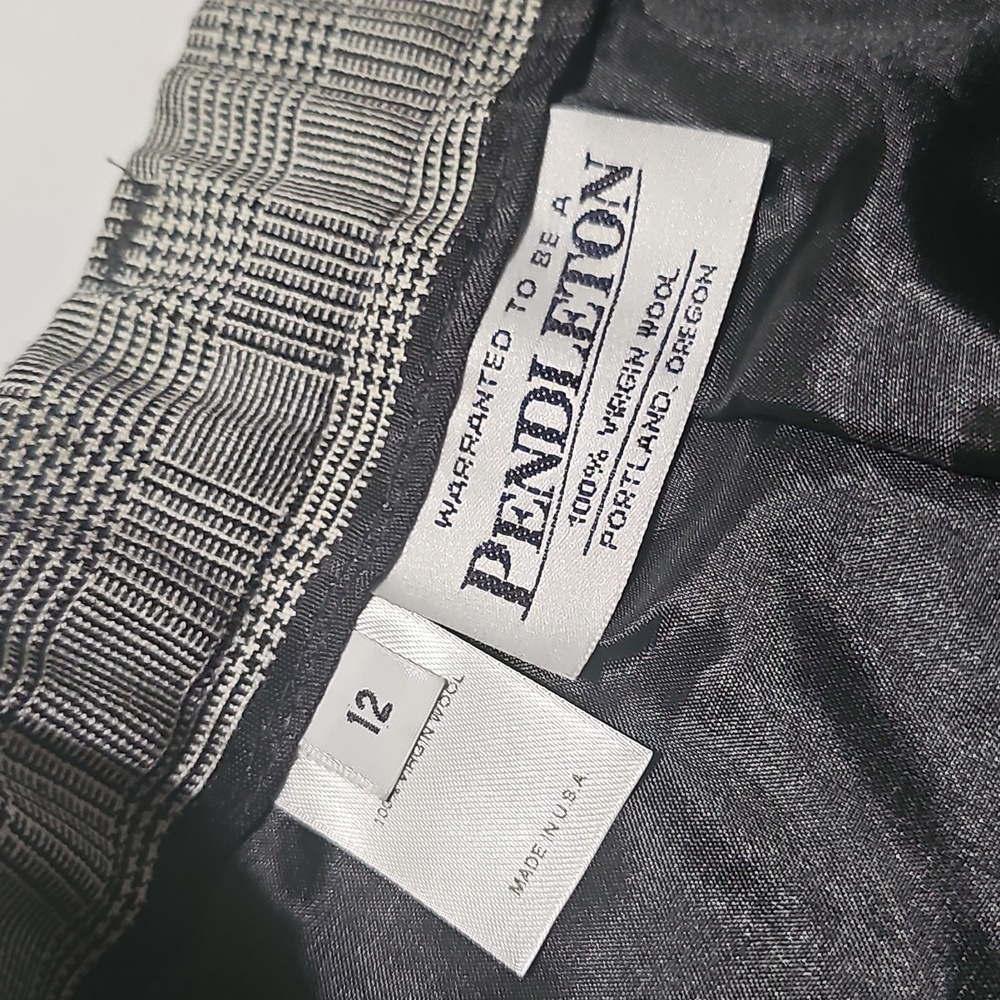 Pendleton High Waist Gray Patterned Pants Size 12 - image 4